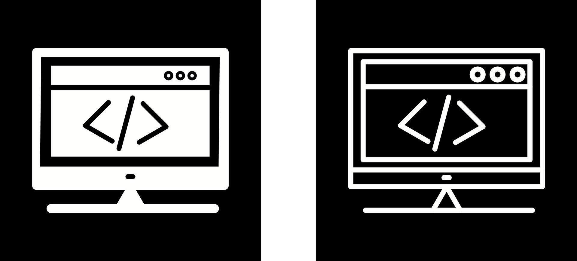 HTML Coding Vector Icon