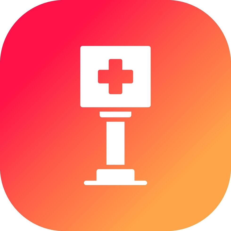 diseño de icono creativo de letrero de atención médica vector