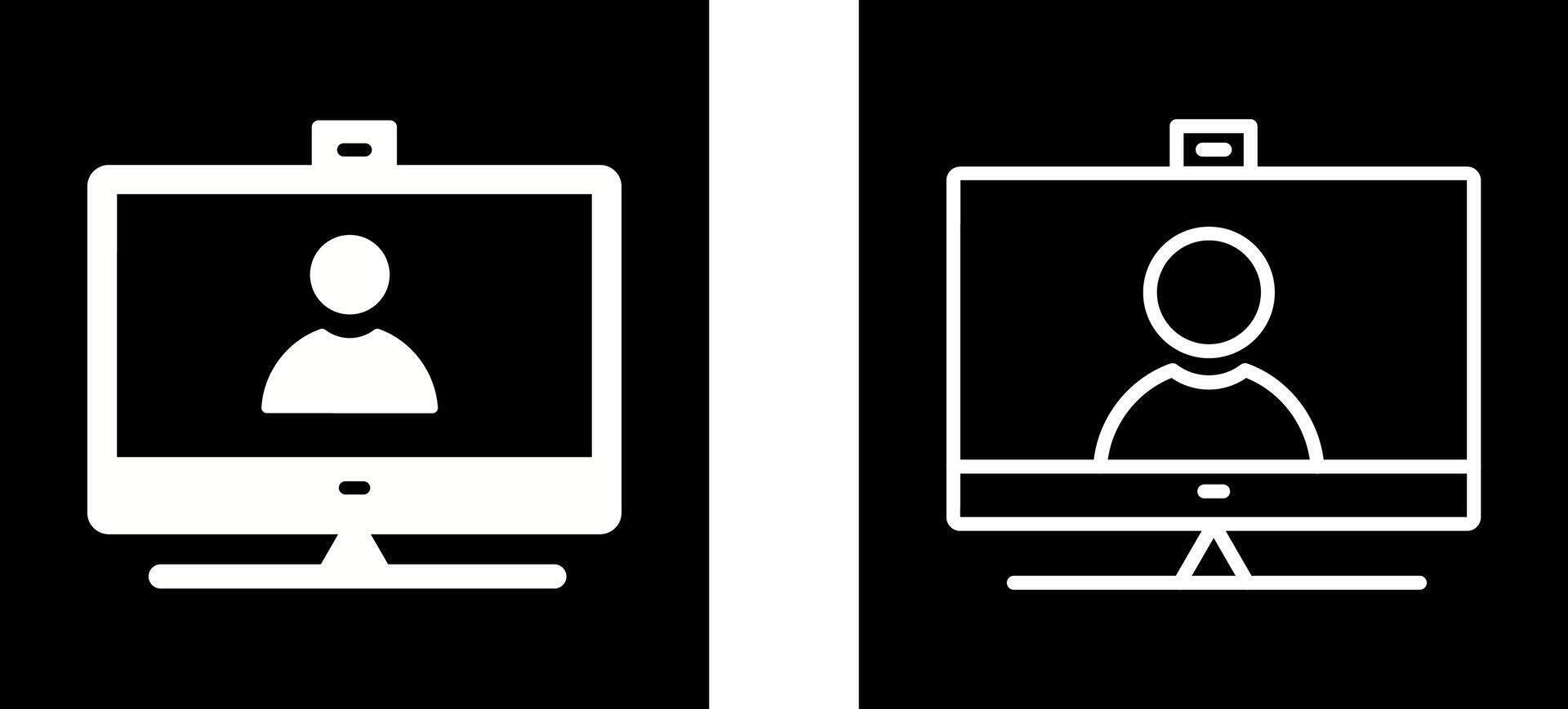 Video Communication Vector Icon