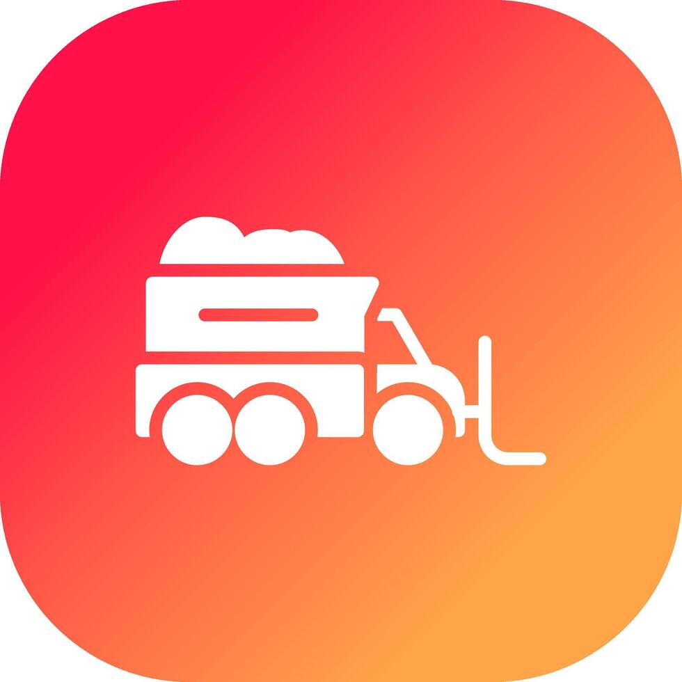 Snowplow Creative Icon Design vector