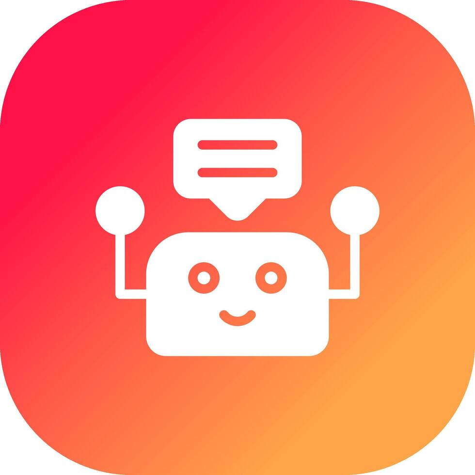 Chatbot Creative Icon Design vector