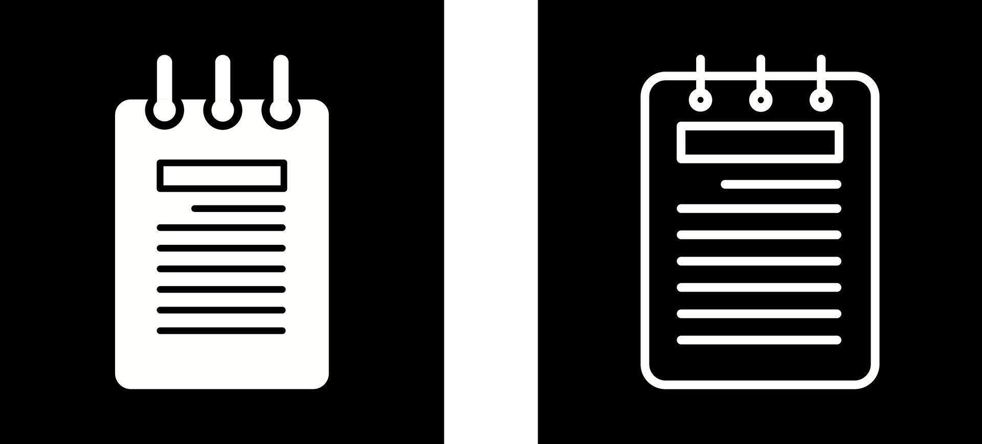 Notepad Vector Icon