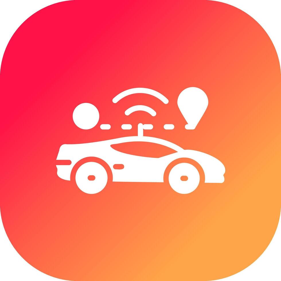 Self Driving Creative Icon Design vector