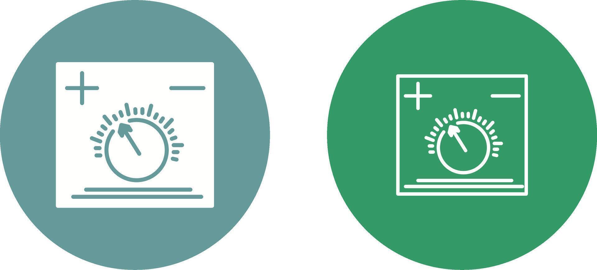 icono de vector de perilla de temperatura