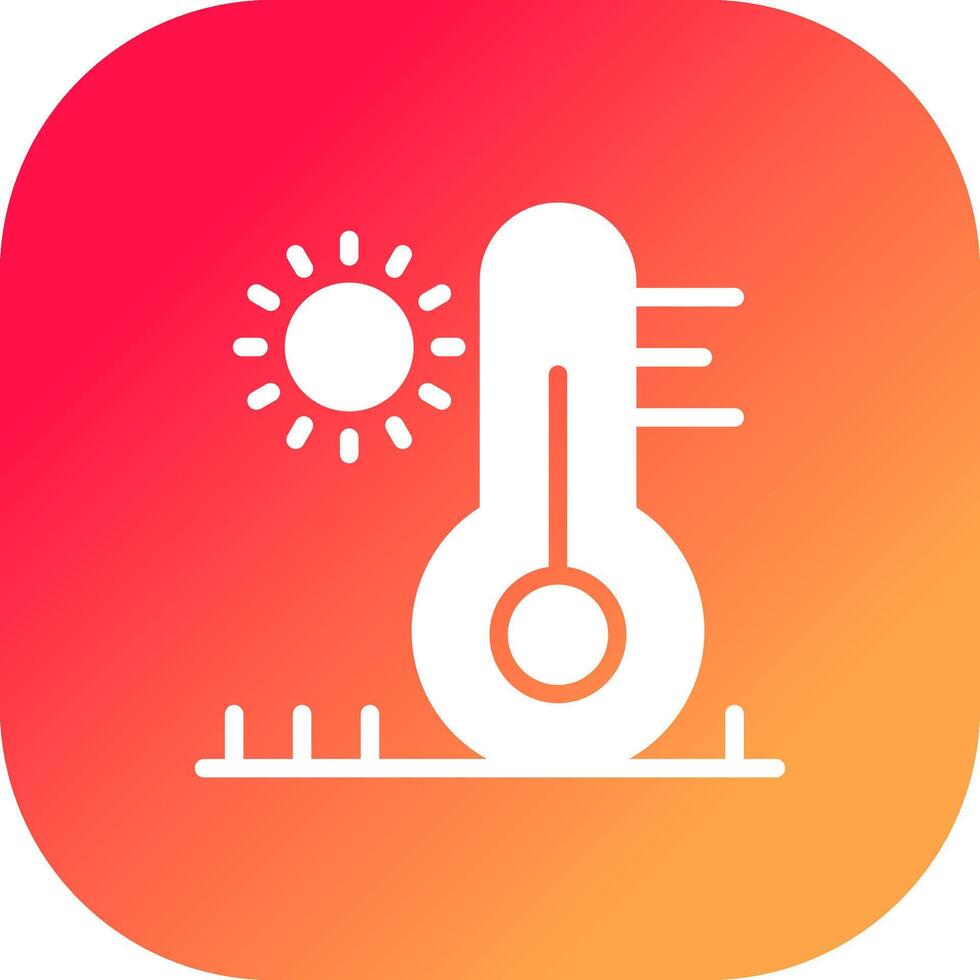 High Temperature Creative Icon Design vector