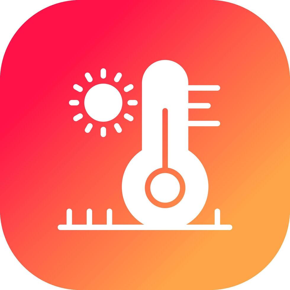 High Temperature Creative Icon Design vector