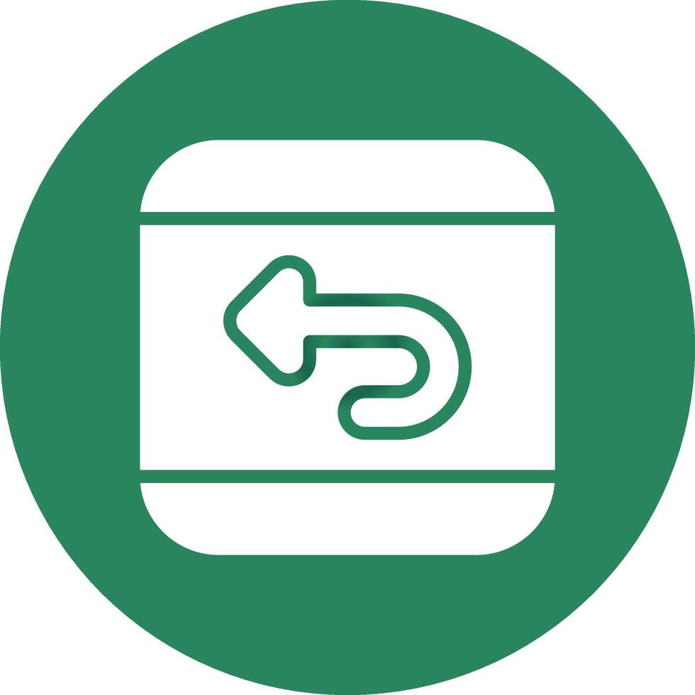 Undo Creative Icon Design vector