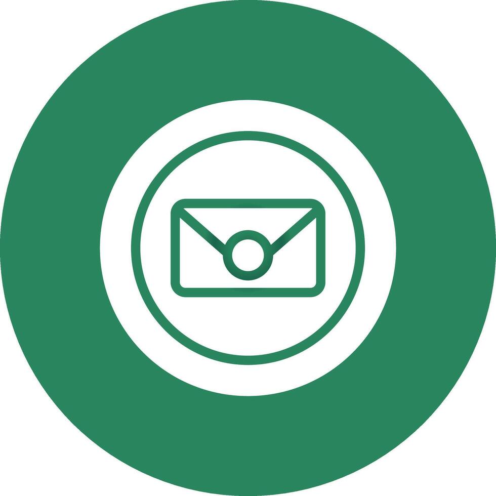 Circle Envelope Creative Icon Design vector