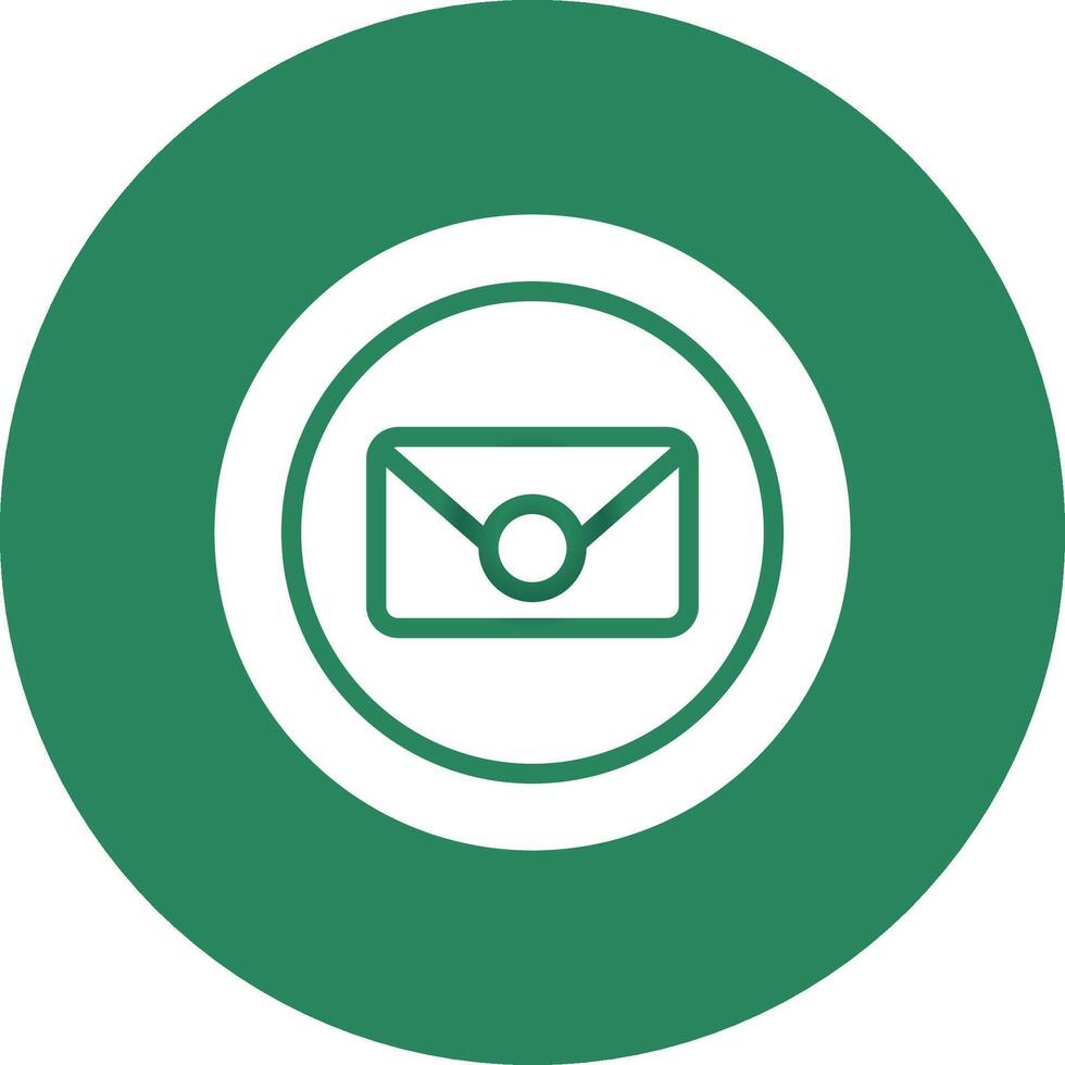 Circle Envelope Creative Icon Design vector