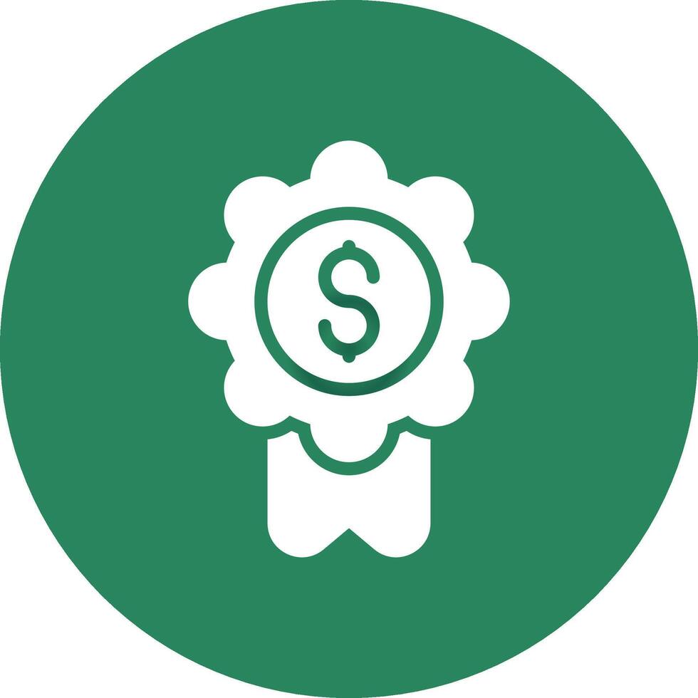 Badge-Dollar Creative Icon Design vector