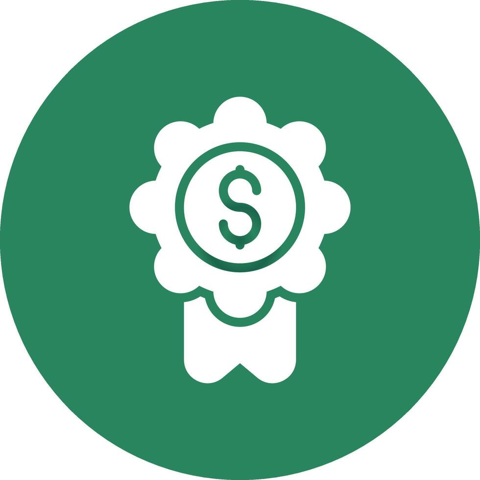 Badge-Dollar Creative Icon Design vector