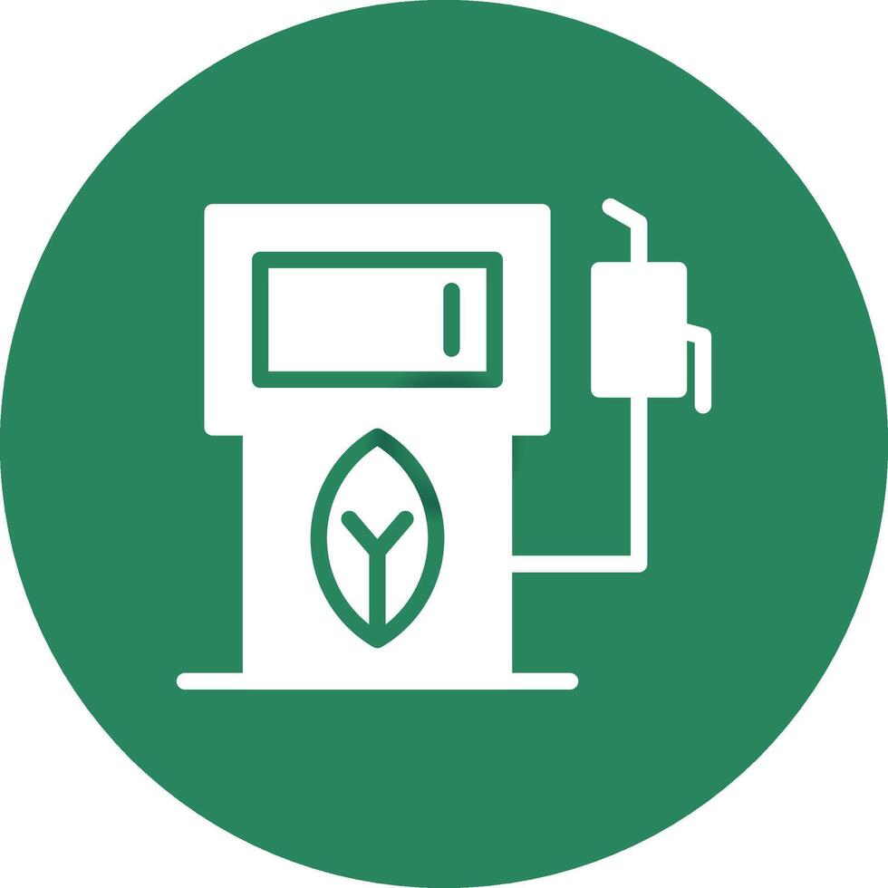 Eco petrol pump Creative Icon Design vector