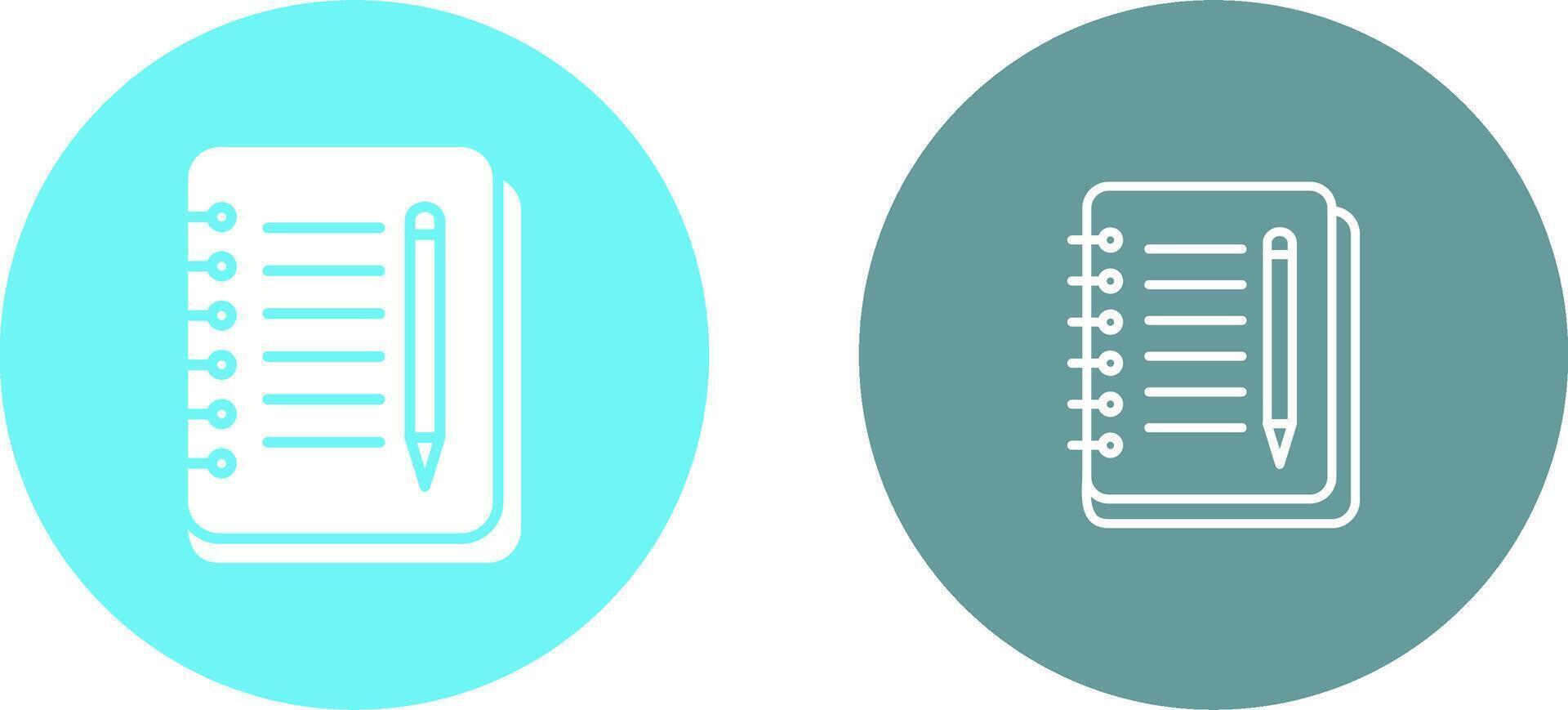 Notebook And Pen Vector Icon