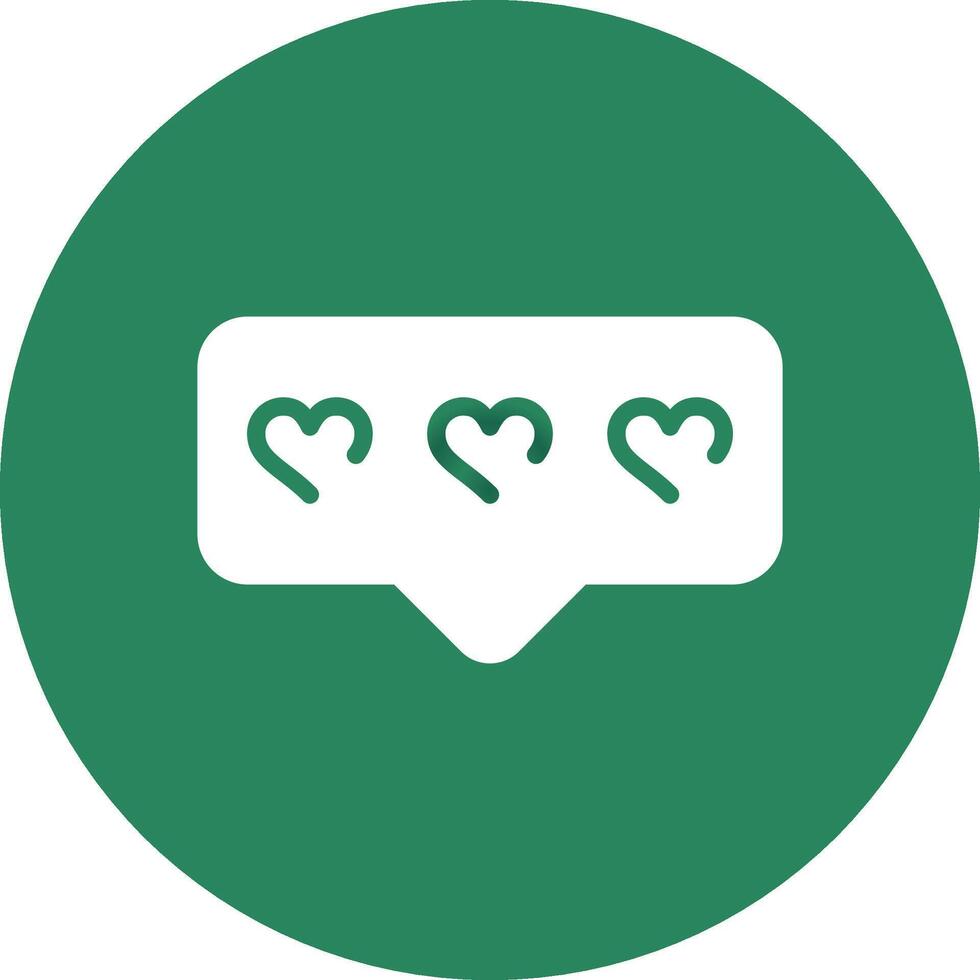 Comment Heart Creative Icon Design vector