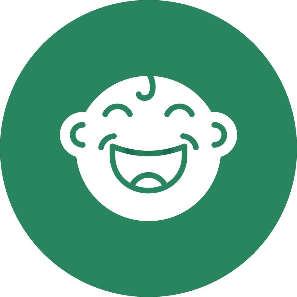 Glyph Circle Gradient Design vector