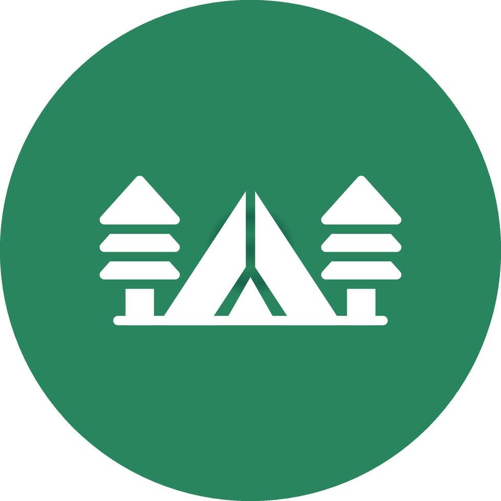 Tent Creative Icon Design vector