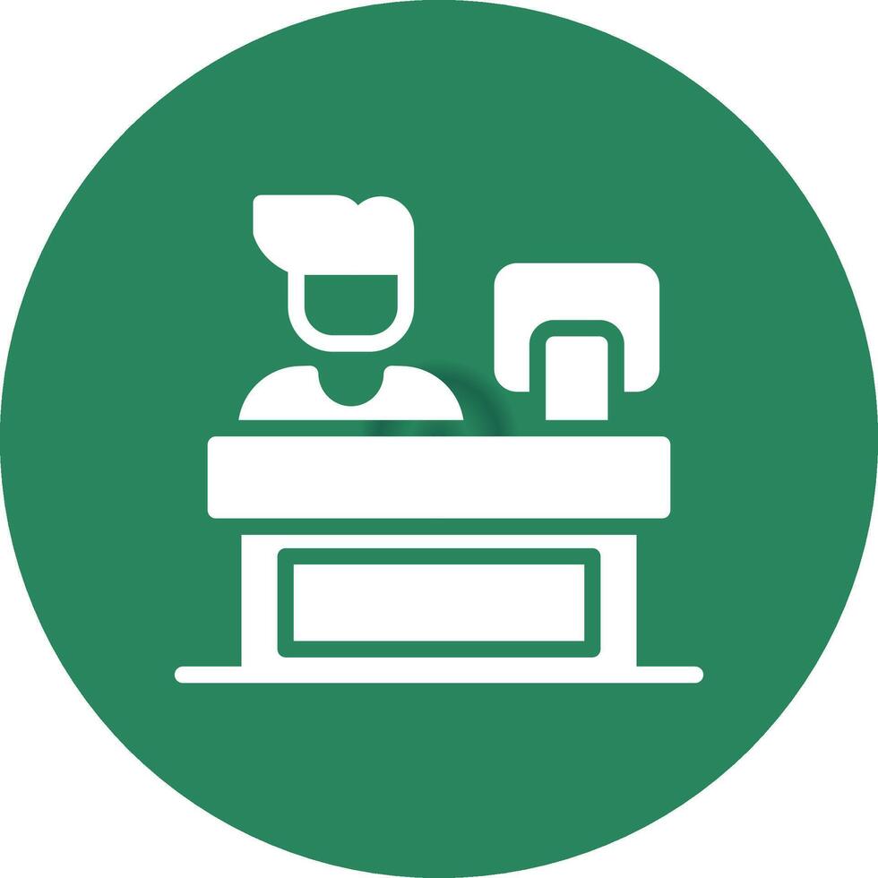 Cashier Creative Icon Design vector