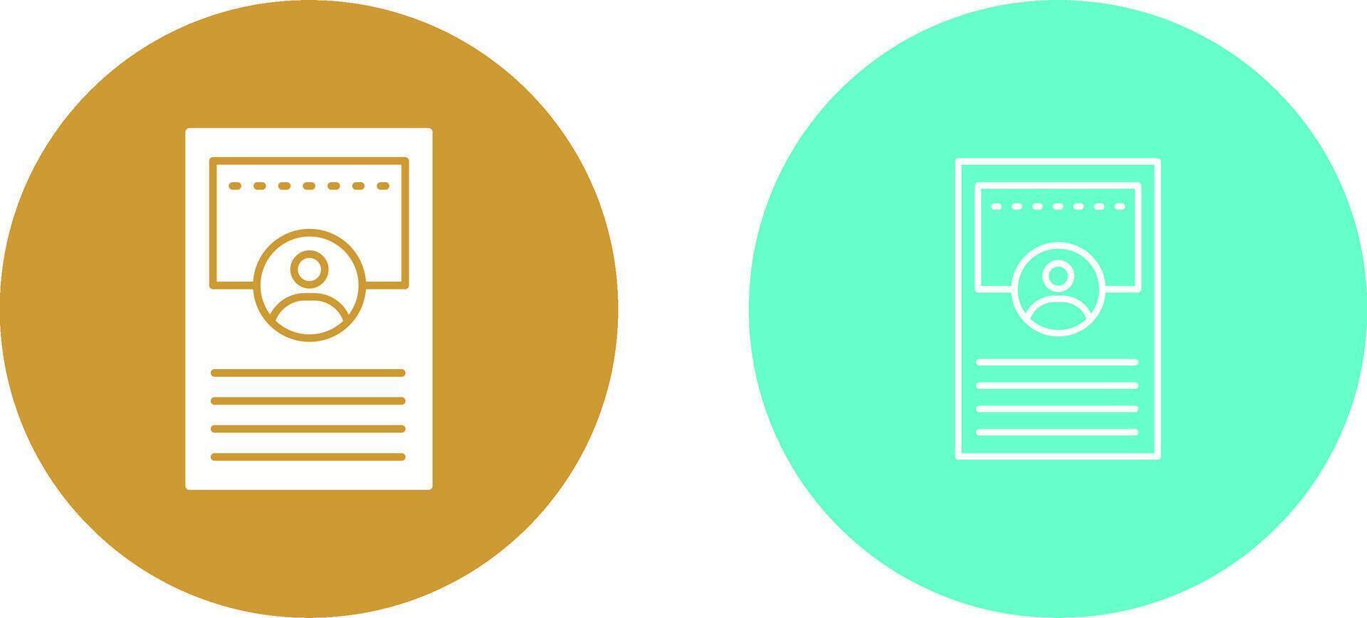 Profile Vector Icon
