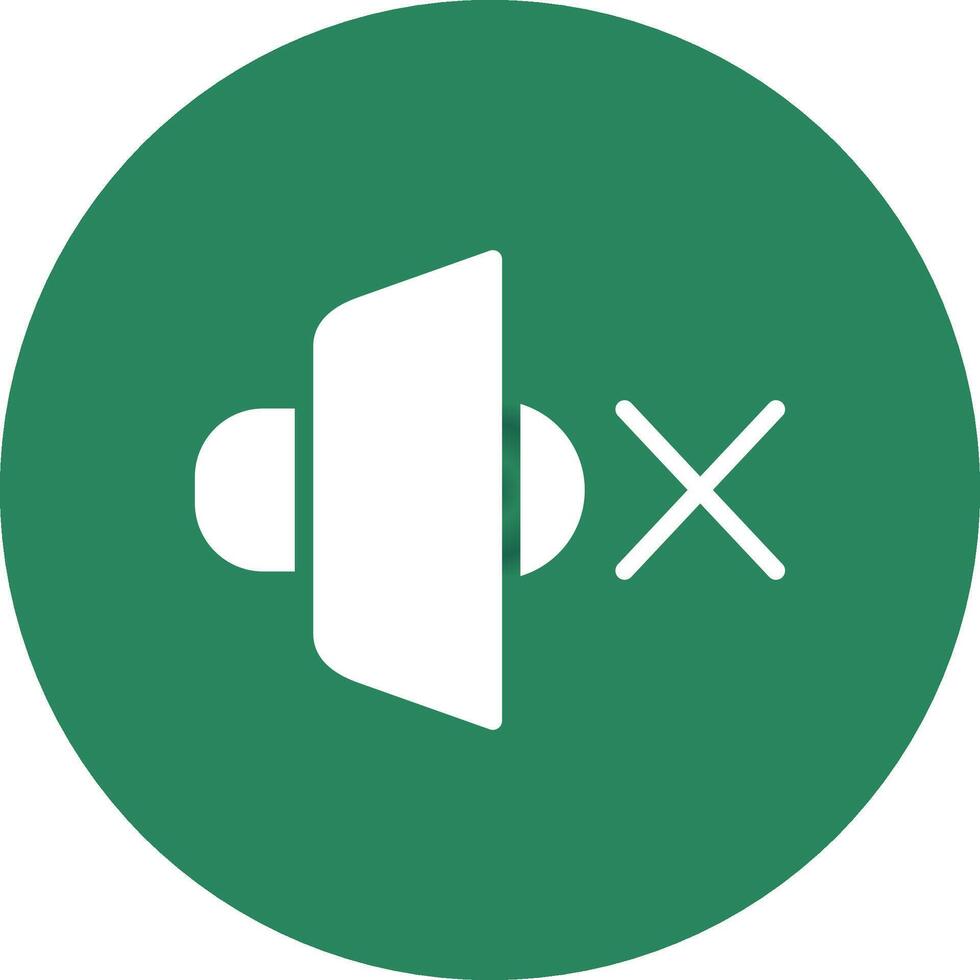 Mute Speaker Creative Icon Design vector