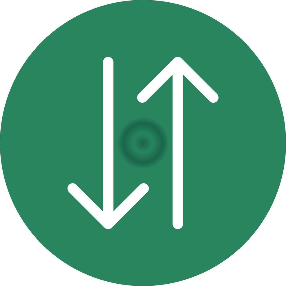 Double Arrow Creative Icon Design vector