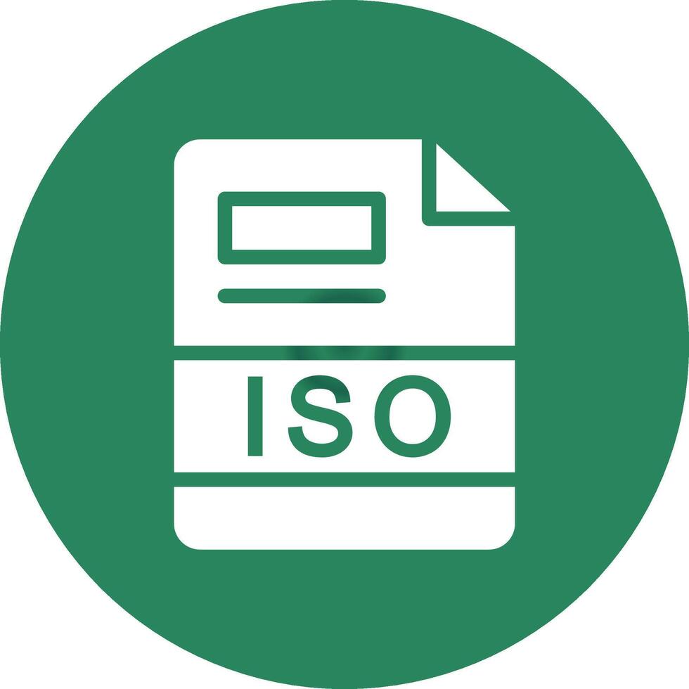 ISO Creative Icon Design vector