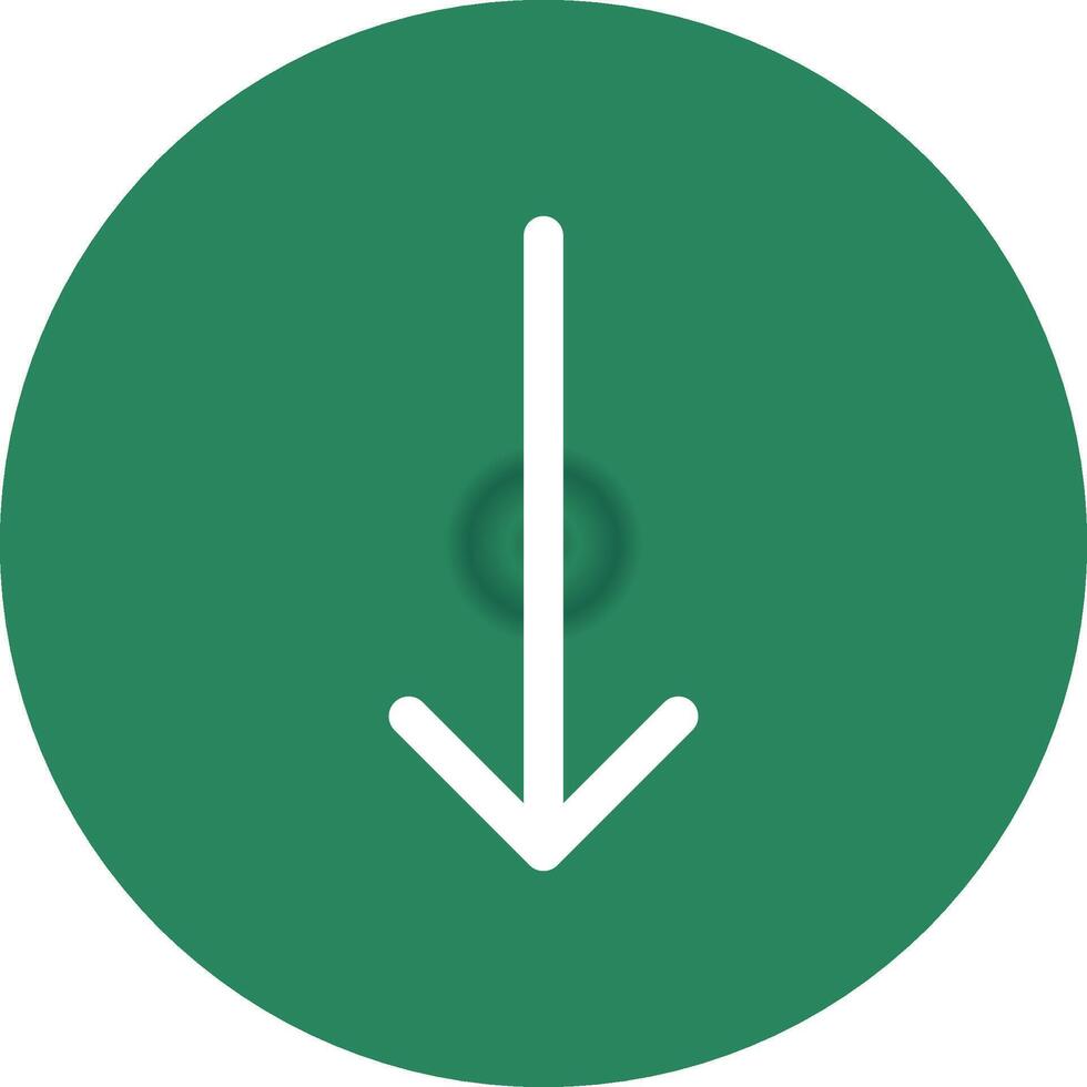 Down Arrow Creative Icon Design vector