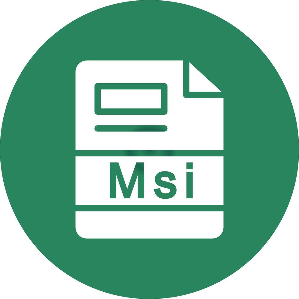Msi Creative Icon Design vector