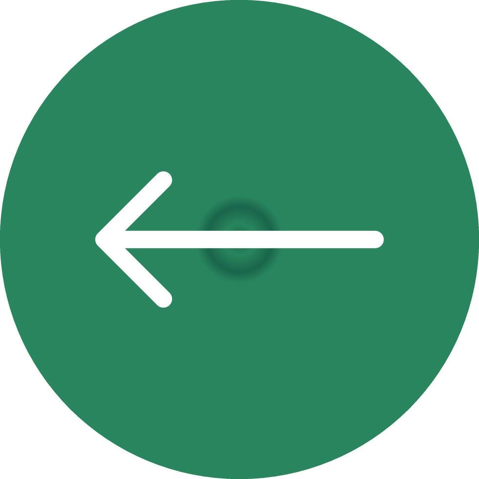 Left Arrow Creative Icon Design vector