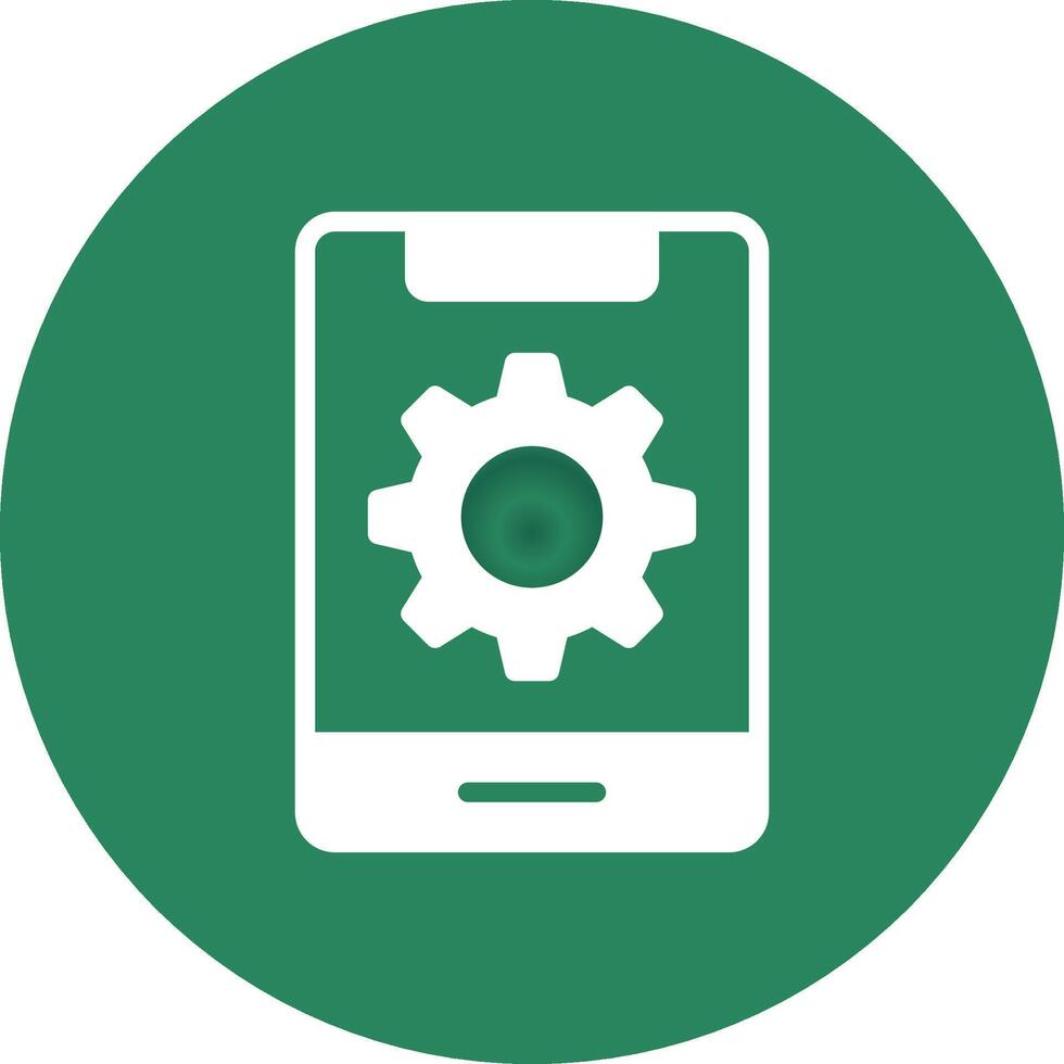 Mobile Setting Creative Icon Design vector