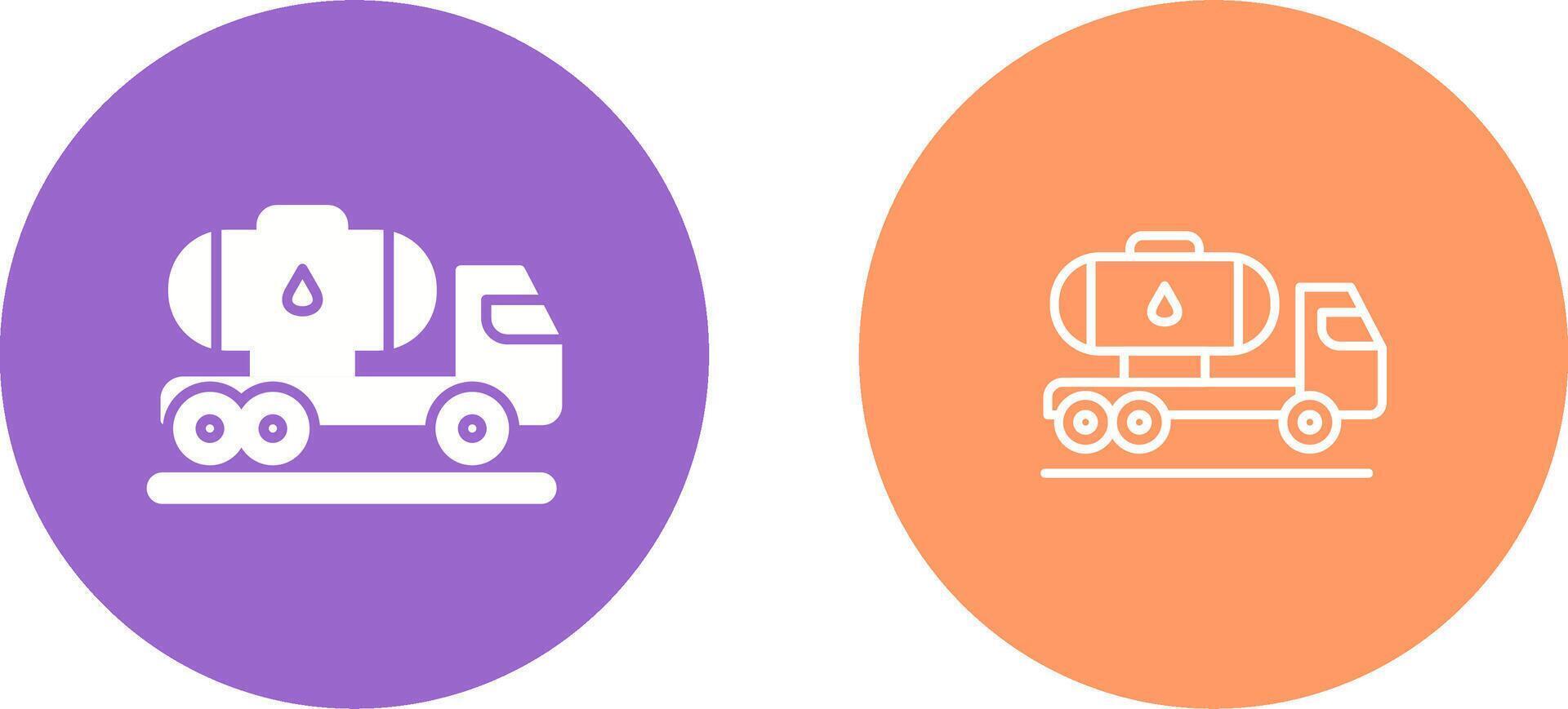 Tank Truck Vector Icon