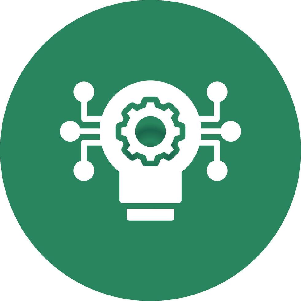 Technology Disruption Creative Icon Design vector