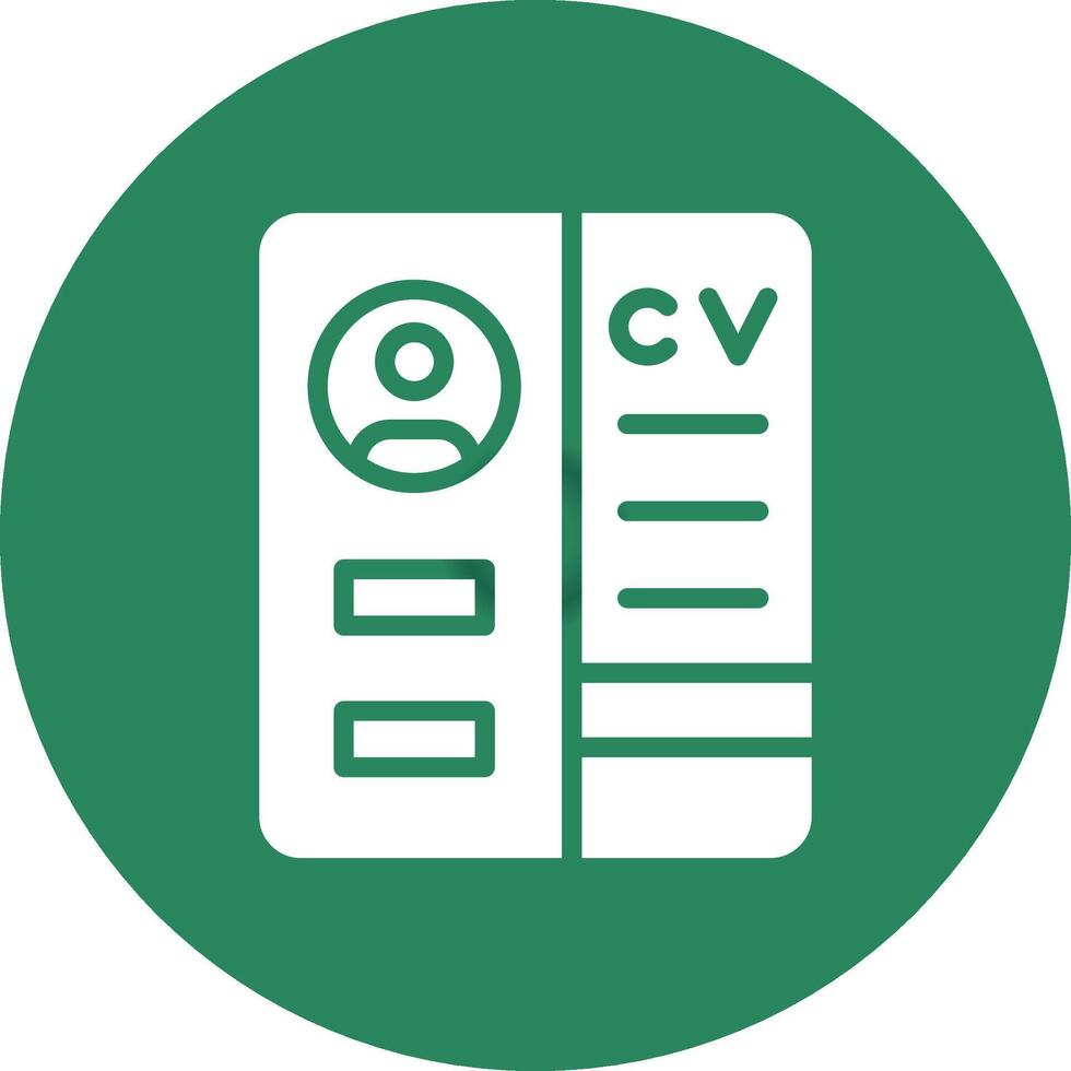 Resume Creative Icon Design vector