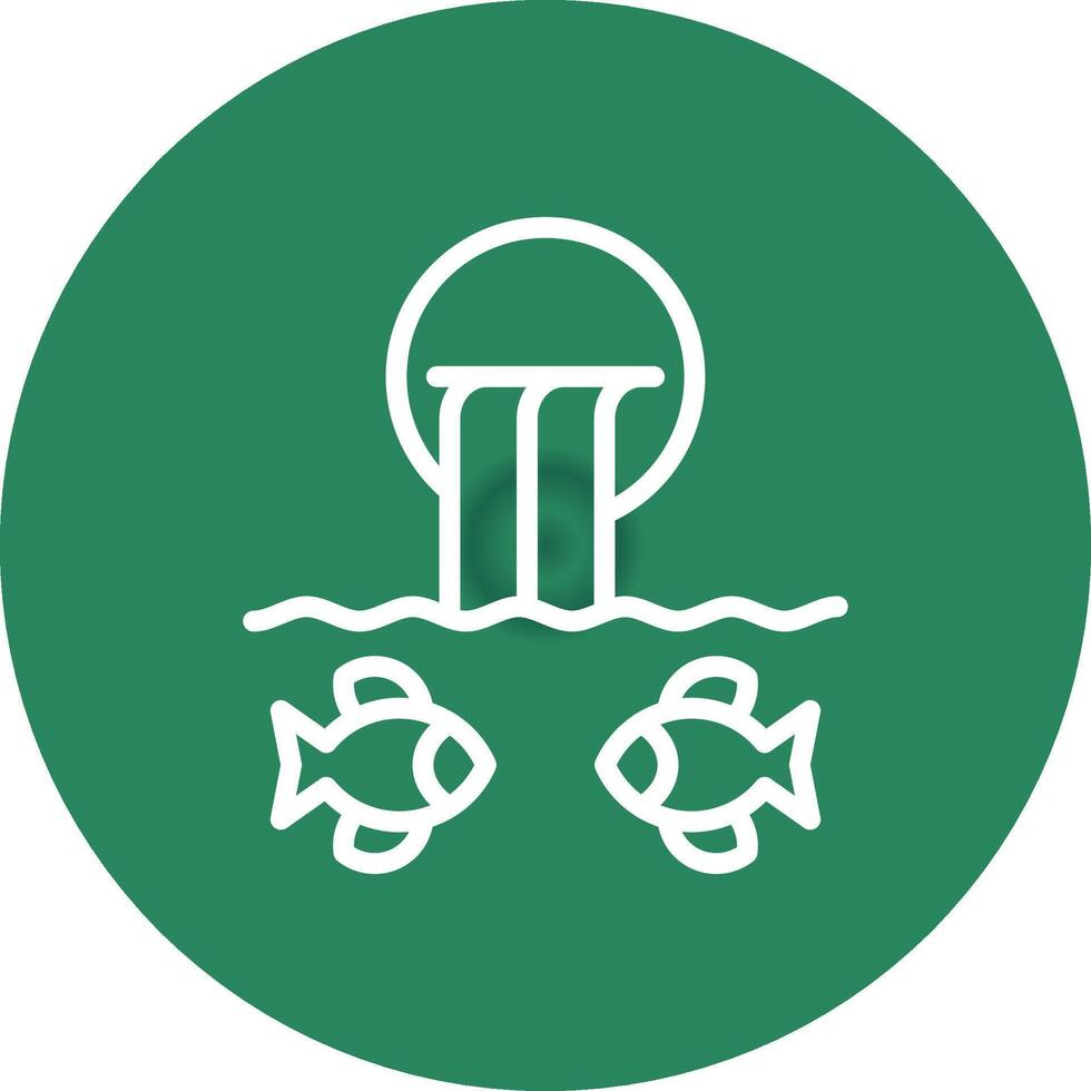 River Fishing Creative Icon Design vector