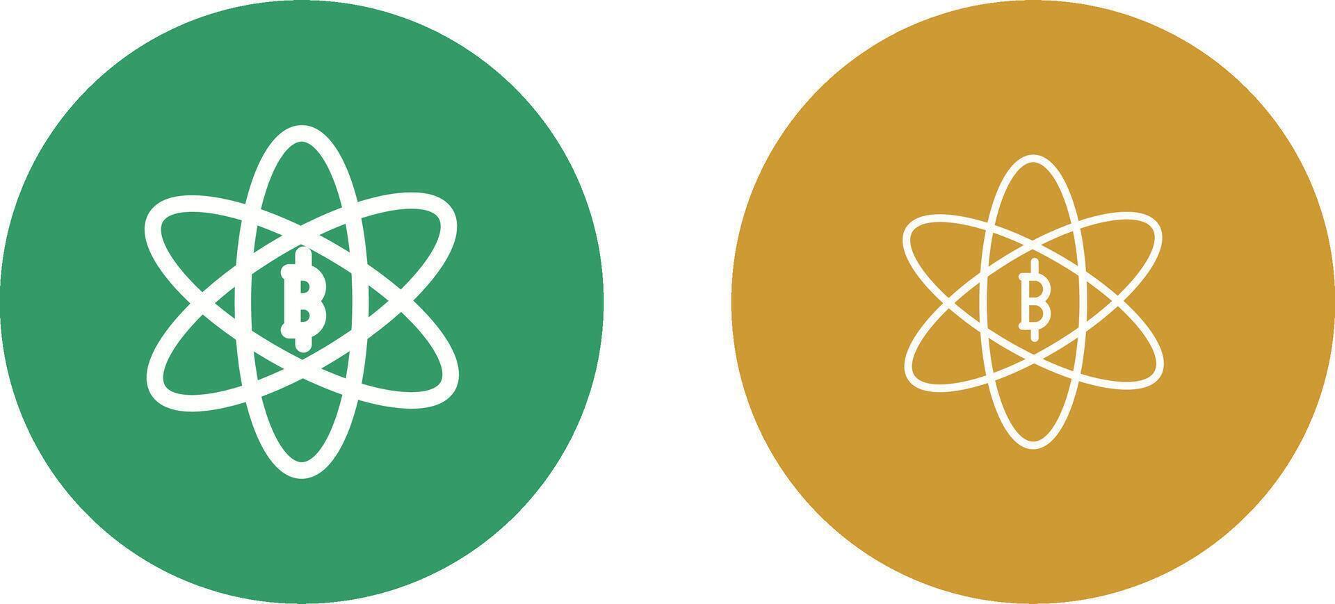 Bitcoin Science Vector Icon