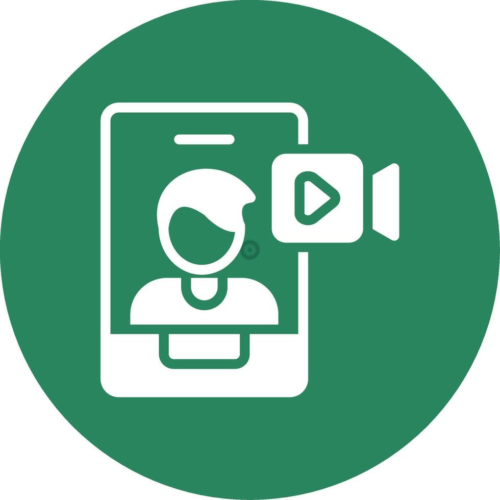 Video Chat Creative Icon Design vector
