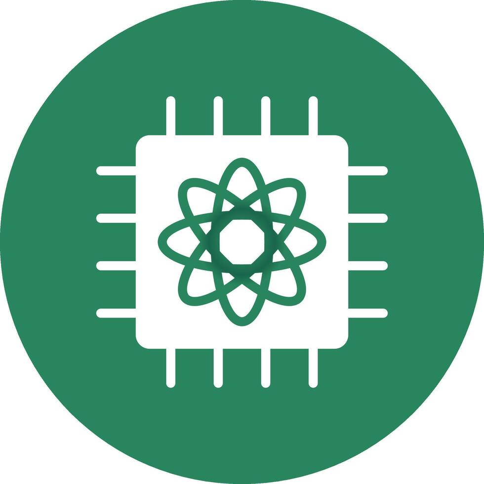 Quantum Computer Creative Icon Design vector