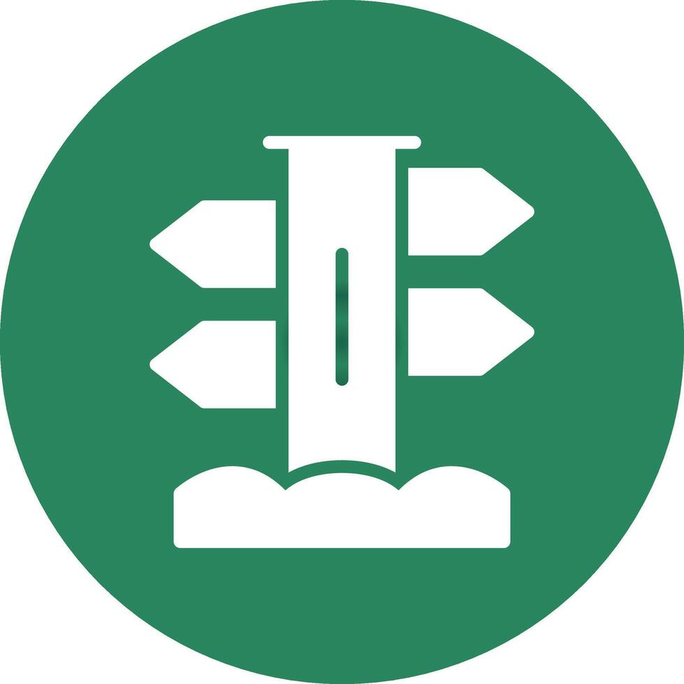 Signpost Creative Icon Design vector
