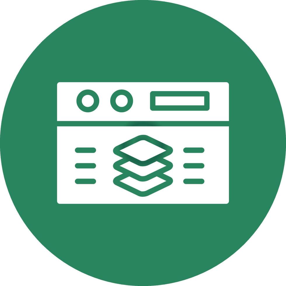 Full Stack Developer Creative Icon Design vector