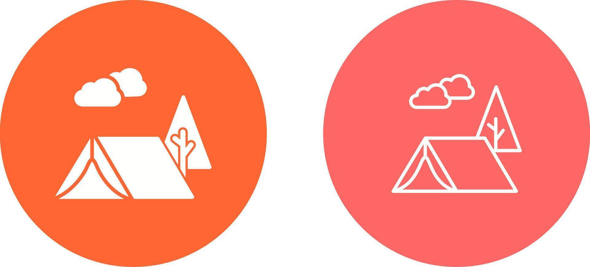 Tent Vector Icon