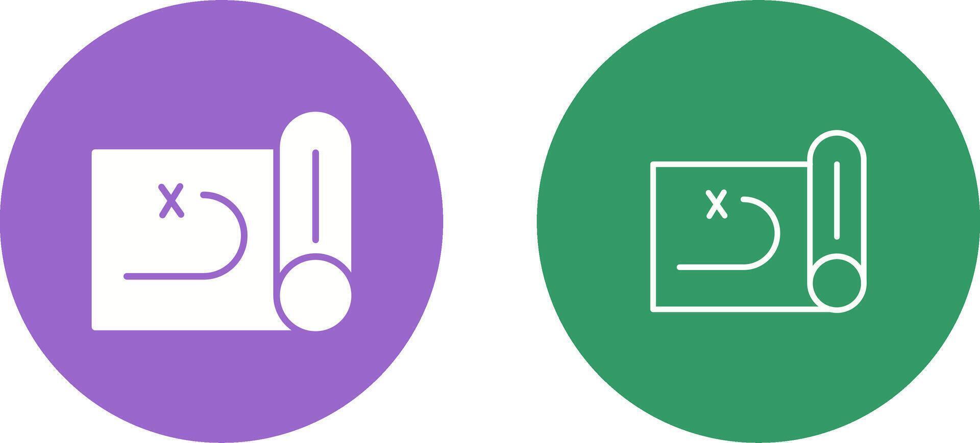 Treasure Map Vector Icon