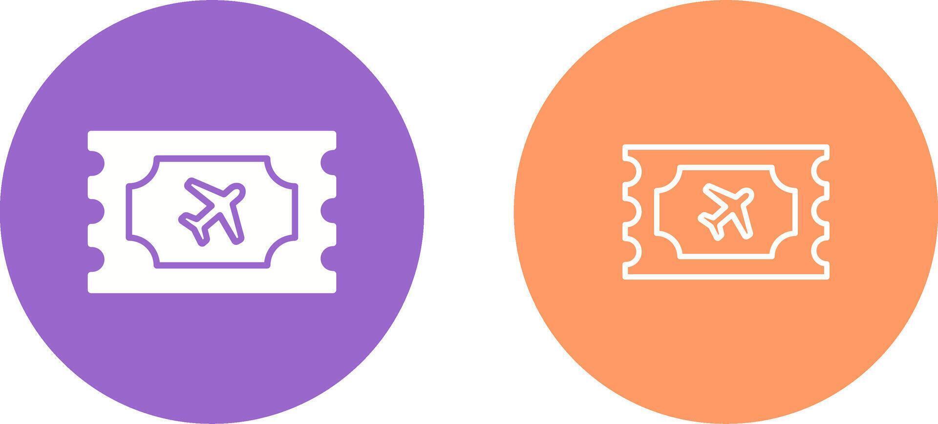 Plane Tickets Vector Icon