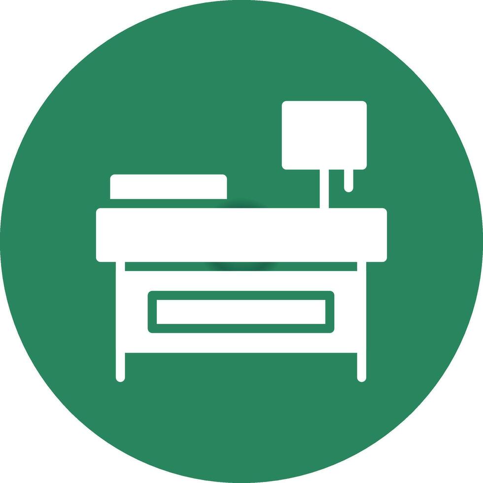 Bedside Table Creative Icon Design vector
