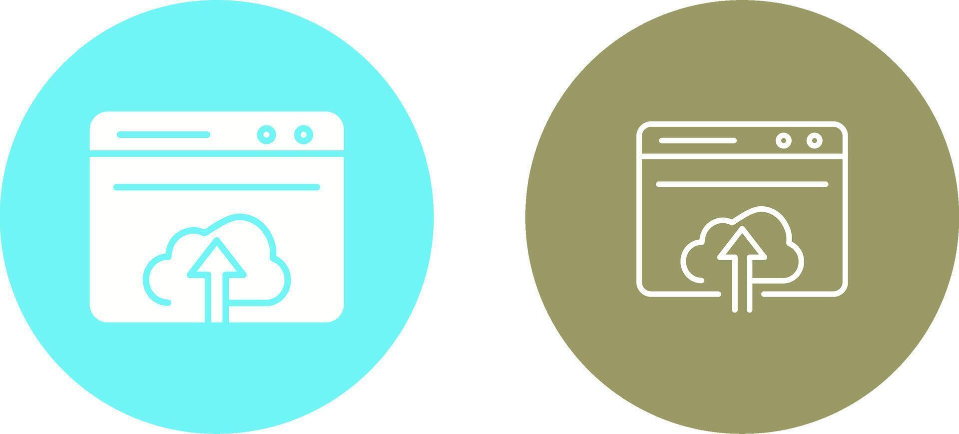 Upload Web Vector Icon