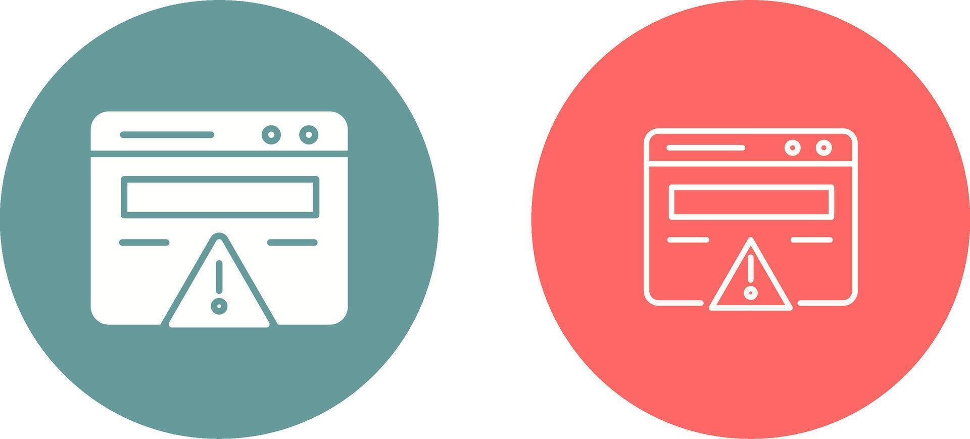 Web Error Vector Icon
