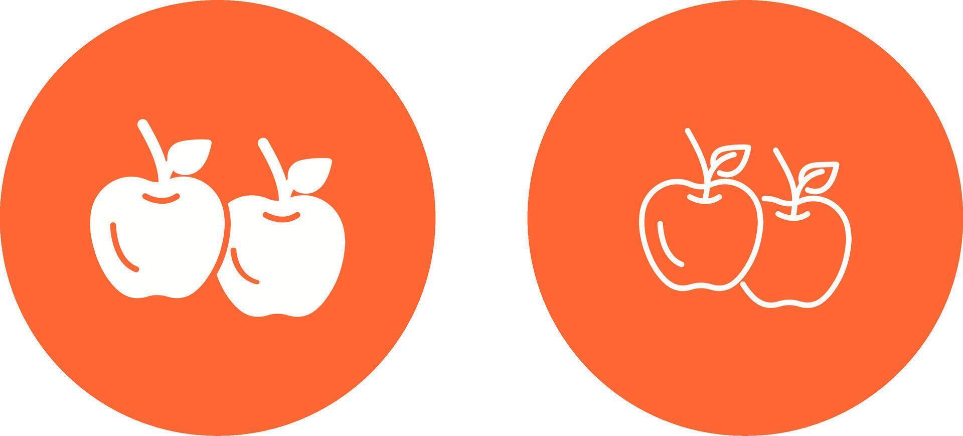 icono de vector de manzana