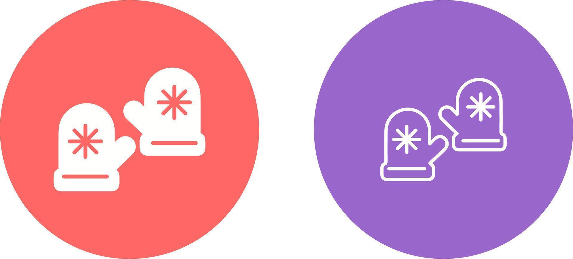 Winter Gloves Vector Icon