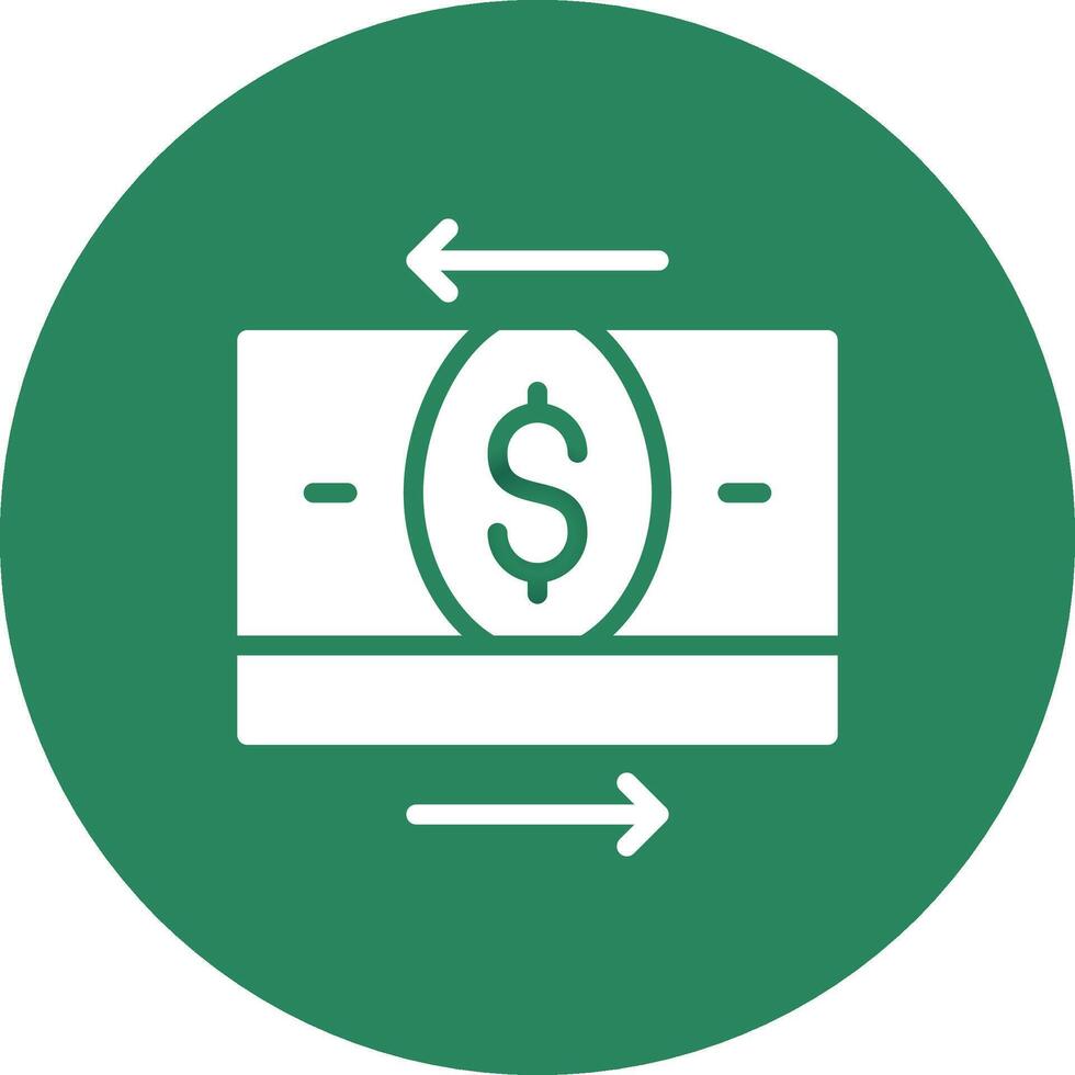 Money Transfer Creative Icon Design vector