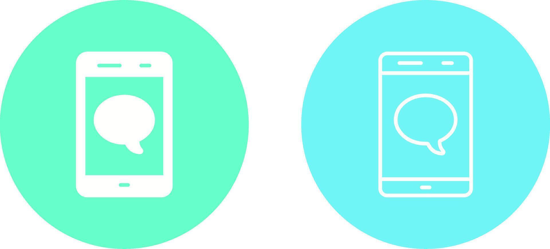 Single Message Bubble Vector Icon