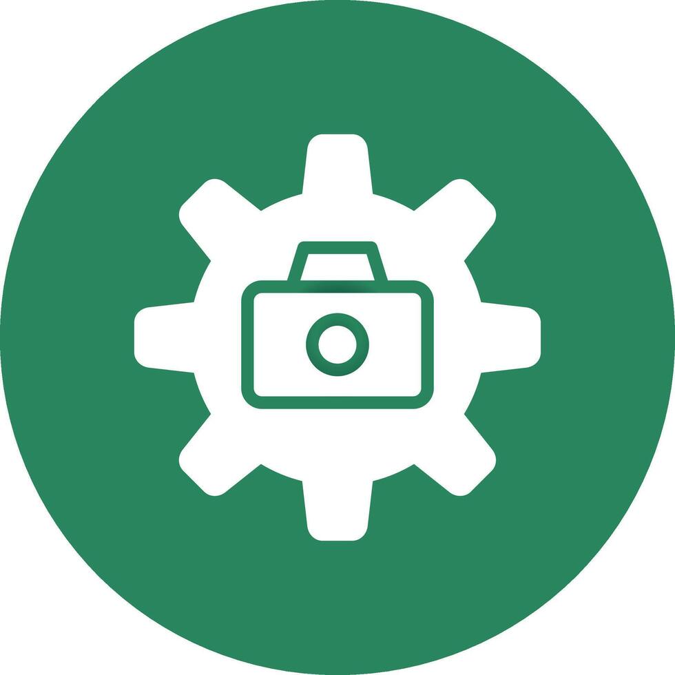 Configuration Camera Creative Icon Design vector