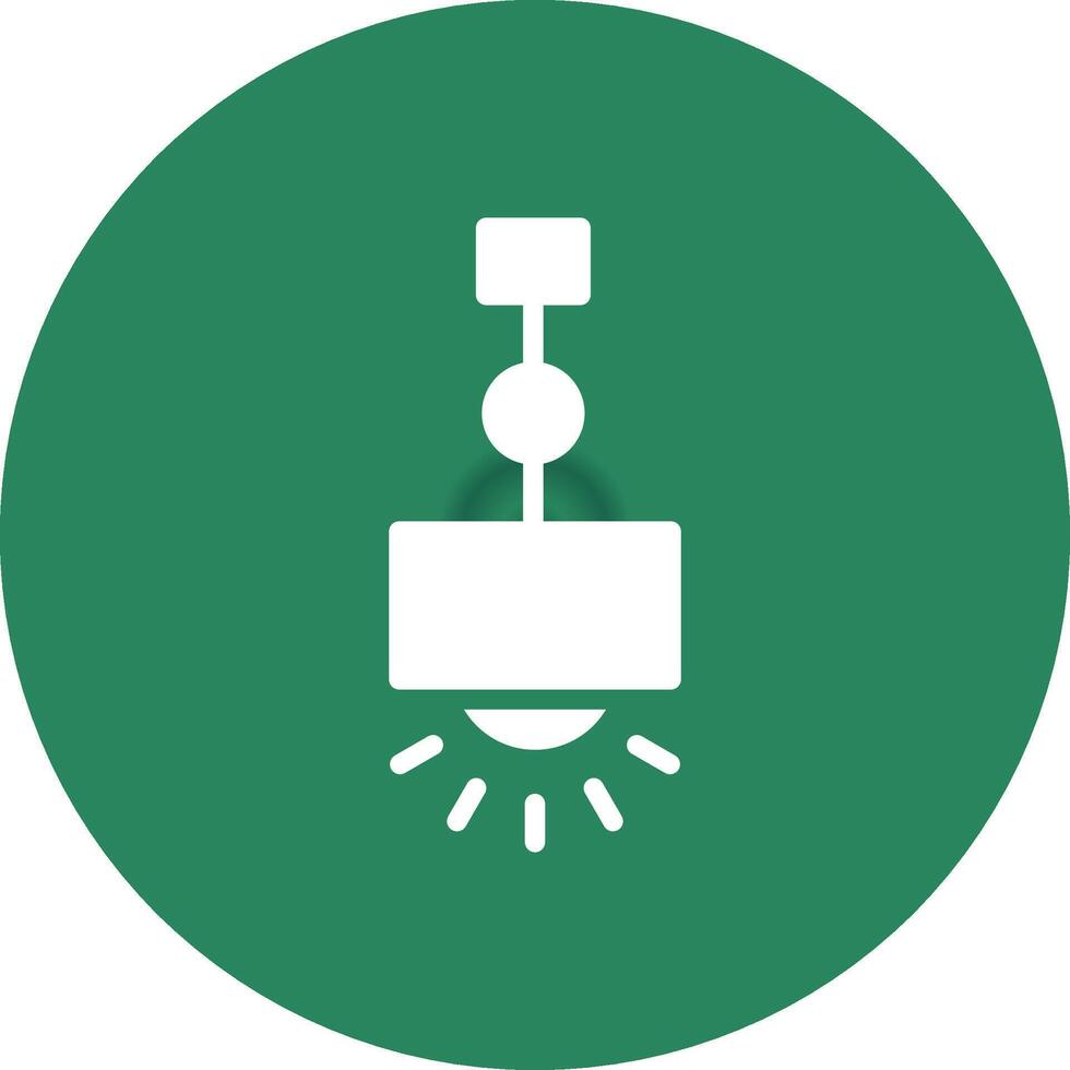 Hanging Lamp Creative Icon Design vector